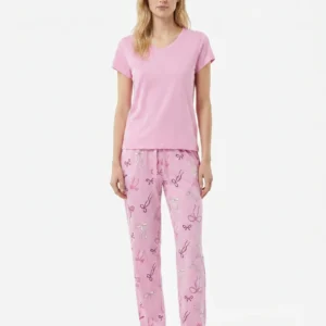 Vanilla Bow Comfort Pajama Set