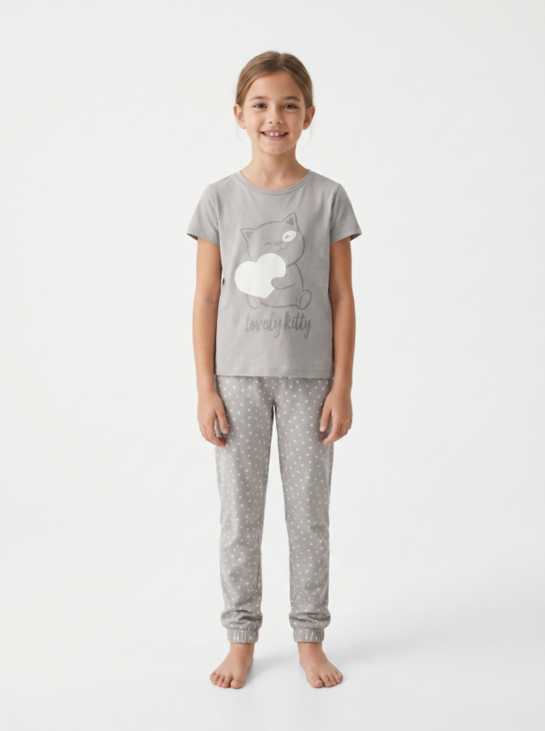 Vanilla Girls Lovely Kitty Pajama Set