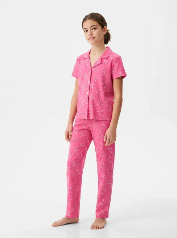 Vanilla Girls Little Bows Classic Pajama Set