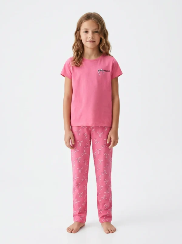 Vanilla Girls Sweet Bow Pajama Set