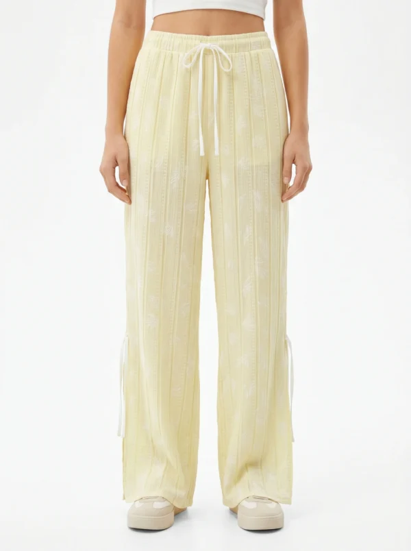 Vanilla Botanical Wide-Leg Lounge Pants