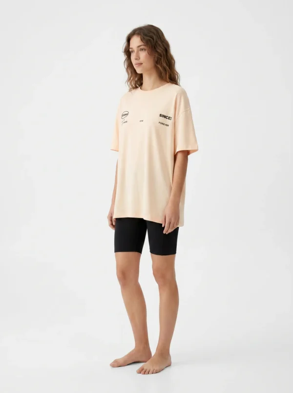 Vanilla Fitness Oversized Tee & Shorts Set